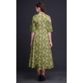 thumbnail image 3 of Bimba Floral Ladies Button Down Print Dress A-Line Cocktail Party Shirt Dress-Large, 3 of 5