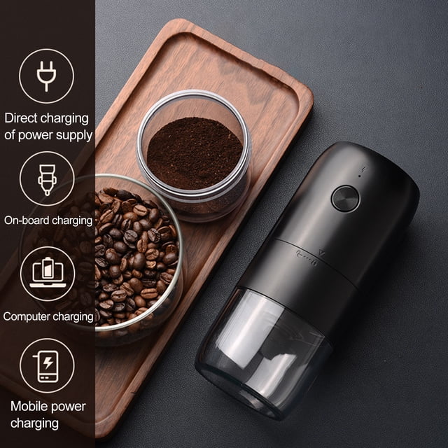 YAOMOBB Moulin Électrique Broyeur à Café à Chargement USB Gadget de Café Portable Moulin à Café
