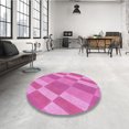thumbnail image 4 of Ahgly Company Machine Washable Indoor Rectangle Transitional Violet Purple Area Rugs, 5' x 8', 4 of 7