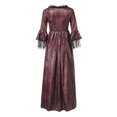thumbnail image 4 of UPPADA Costumes Gothiques pour Femmes à Manches Longues Victorian Dresses Robe Corset Grande Taille Robe Maxi Fluide Robe de Fête Robe Cocktail Robe Lacée Robe de Mascarade Jolies Robes de Bal Articles en Liquidation, 4 of 6