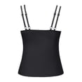 thumbnail image 4 of Women's Tankini Swim Top - High Neck with Ruched Midsection - Double Straps & Removable Pads (S-XXL), 4 of 5
