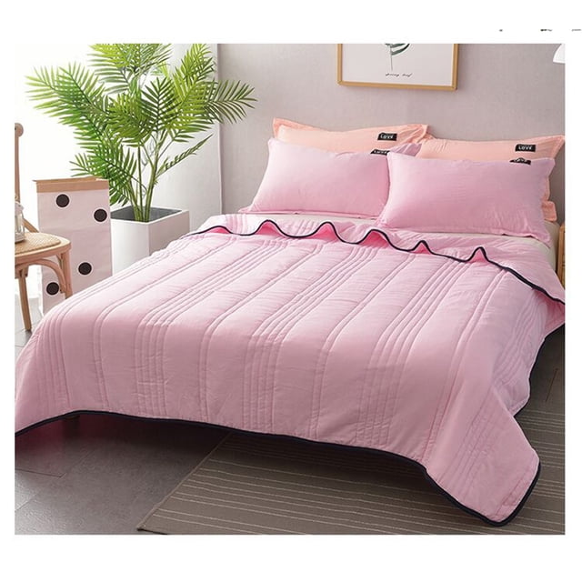 Birdeem Courtepointe Grand Lit Lavée à l'Eau, Imprimé Actif Anti-Décoloration Couleur Unie, Luxe Rafraîchissant pour la Maison et les Cadeaux