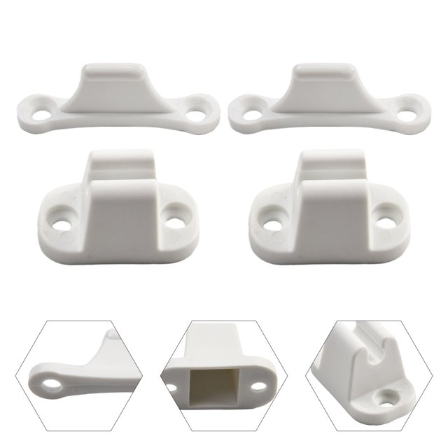 Bgsha 2x Porte-Catch en Nylon Blanc pour Caravane Véhicule Récréatif Bateau
