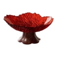 thumbnail image 1 of Elodie Pedestal Fruit Bowl Decorative Serving Tray for Kitchen Counter Home Wedding red, 1 of 8