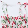 thumbnail image 3 of Toddler Baby Girl Summer Floral Strap Ruffle Casual Dress Outfits, 3 of 6