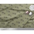 thumbnail image 2 of Soimoi Polyester Crepe Fabric Bull Dog Print Fabric by The Yard 42 Inch Wide, 2 of 3