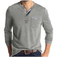 thumbnail image 1 of zfhfof Mens Henley Shirts Fall Fashion Long Sleeve Casual Basic T Shirt 3 Button Pocket Classic Lightweight Cotton Tee Tops, 1 of 7