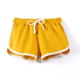 thumbnail image 3 of Toddler Summer Shorts Girls New Girls Athletic Shorts Active Performance Shorts Kids Summer Sports Shorts Running Yoga Shorts with Drawstring Yellow 7 Years, 3 of 3