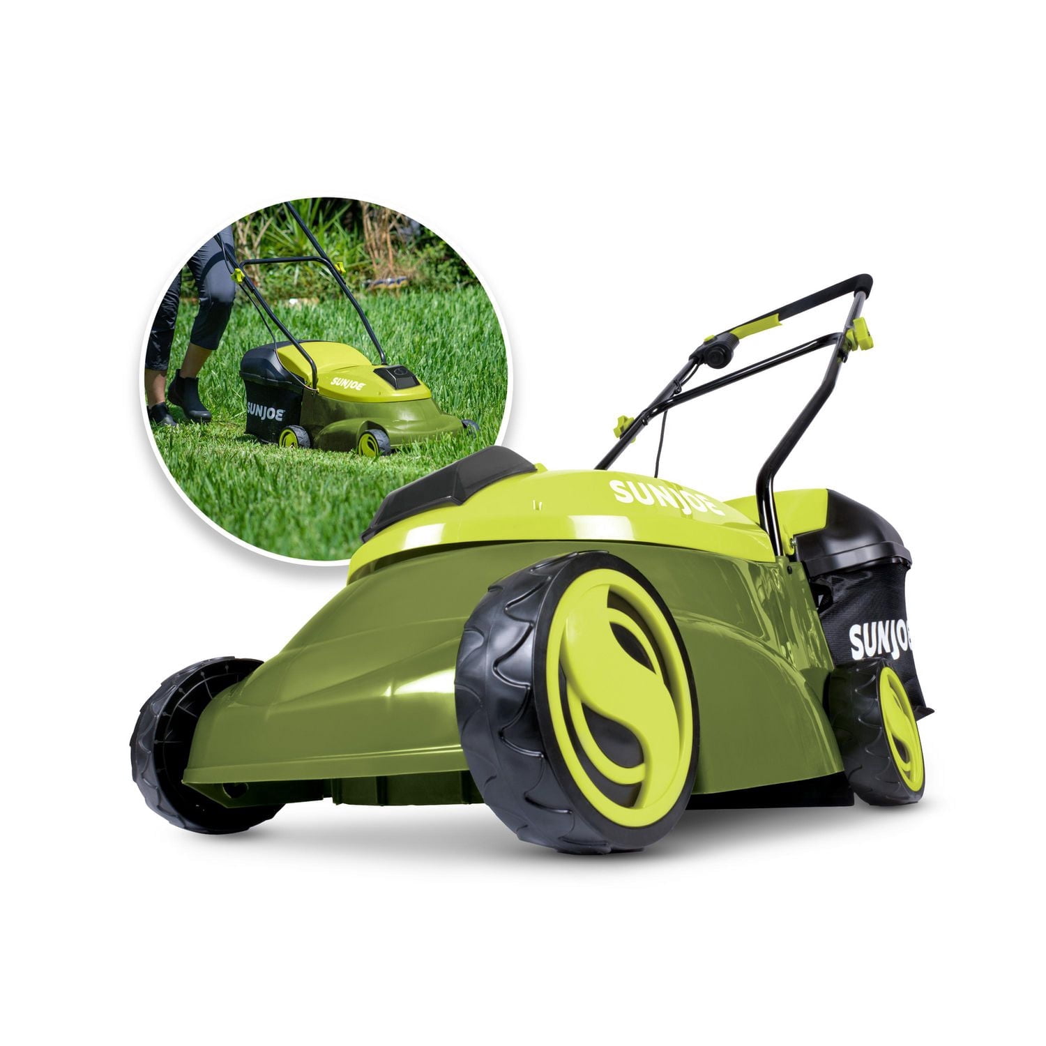 ondeuse à gazon sans fil Sun Joe MJ401C, 14 pouces, 28 V