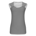 thumbnail image 4 of Meichang Débardeurs Décontractés pour Femmes Été Col Rond Tunique Ample Chemises Sans Manches Basiques Blouses Camisole Unie, 4 of 4