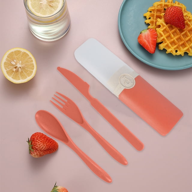 Chmadoxn Kitchen Gadgets, Kitchen Accessories, Kitchen Utensils, Kitchen Tool Straw Plastic Knife Fork And Spoon Tableware Set Artificial knife cutlery