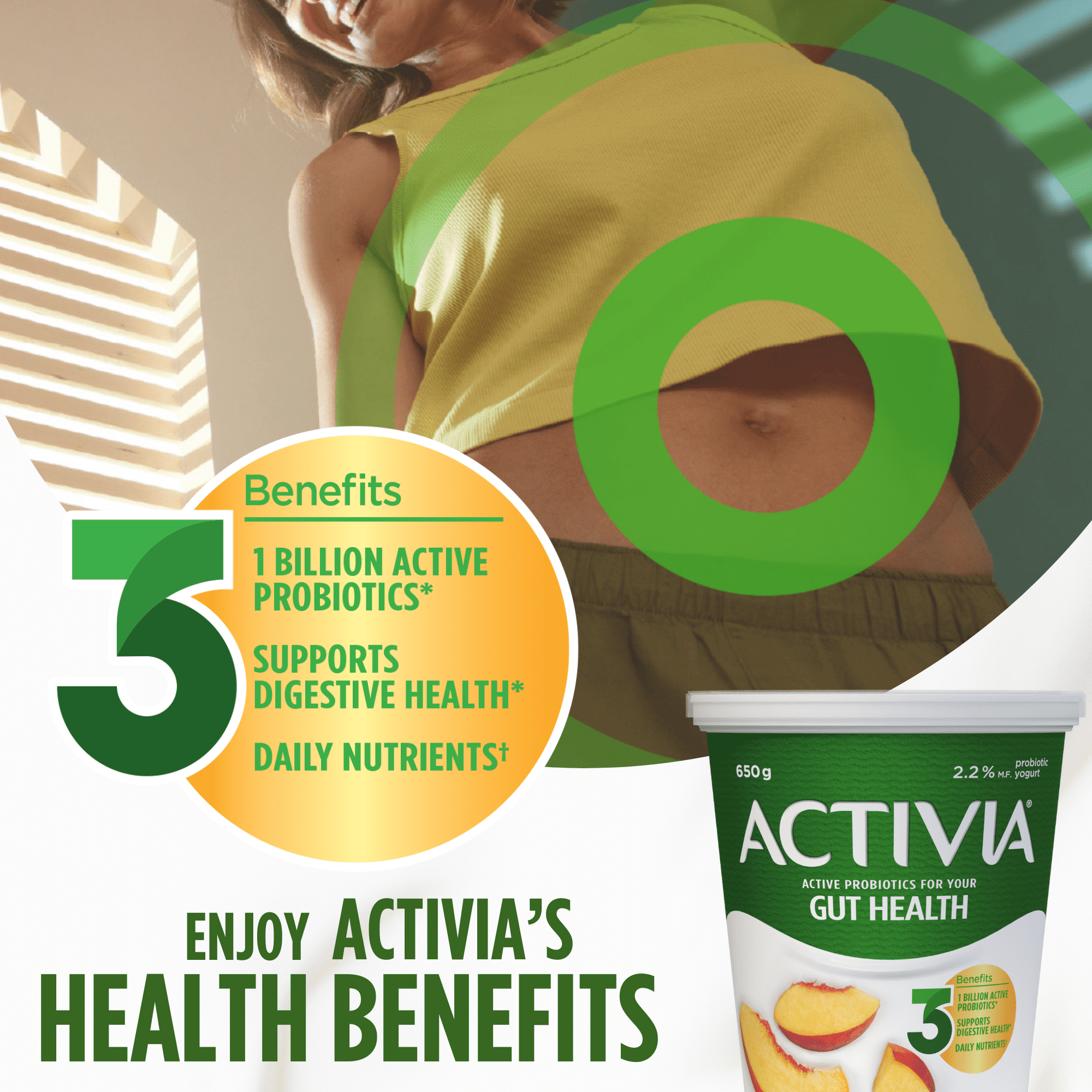 Activia Yogourt Probiotique, Pêche