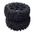 thumbnail image 1 of 2pcs RC Crawler Car Wheel Rubber Tires - RC Spare Parts for 1/8, 1 of 6