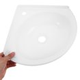 thumbnail image 2 of 1Pack Wall-Mounted Wash Basin Modern Design Space-Saving Easy to Clean Plastic White for Bathrooms, 2 of 8