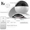 thumbnail image 2 of XYCCA Night Lighting Lamp, Modern Star Rotating Projection, Romantic Star Projector Lamp for Kids, USB Rechargeable & Remote Control, Gifts for Kids,Bedroom(White), 2 of 6