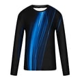thumbnail image 4 of Meichang T-Shirt à Manches Longues pour Hommes en Coton, T-Shirts Graphiques pour Hommes Décontractés à Imprimé 3D d'Illusion d'Optique, T-Shirts Mode à Col Rond Confortables à Manches Longues pour Hommes, 4 of 5