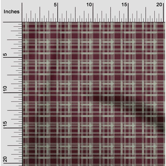 oneOone Silk Tabby Fabric Check Kasuri Print Fabric BTY 42 Inch Wide