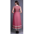 thumbnail image 4 of Bimba Kurtis Indiennes Géométriques Roses pour Femmes, Anarkali Prête à Porter Unie, Robe Imprimée Kurti Indienne, XX-Grand, 4 of 6
