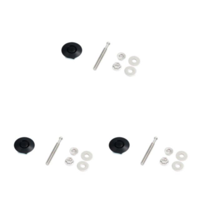 Ruiboury Lightweight Hood Lock For Car Modification Security Sleek Affordable black DP16-32 3Set