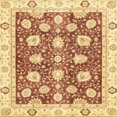 thumbnail image 1 of Ahgly Company Indoor Square Abstract Mustard Yellow Oriental Area Rugs, 5' Square, 1 of 6