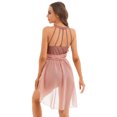thumbnail image 4 of RUNQHUI Robe de Danse Ballet Sans Manches à Bretelles Moderne Costumes de Danse Lyrique Contemporaine Abricot G, 4 of 7