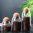 thumbnail image 3 of Storage Bottle Anti-deform Durable Waterproof Cork Stopper Bean Sugar Glass Jar for Coffee, 3 of 8