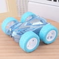 thumbnail image 2 of Blue Friction Power Flip Shock Withstand Car For Kids Age 3 Plus Double Sided Inertial Action Toy Birthday Present Abs Plastic Durable Lightweight Design, 2 of 7