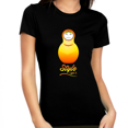 thumbnail image 1 of Chemises Russes pour Femmes - Poupée Style Russe Matrioshka T-Shirts Graphiques Russes, 1 of 5