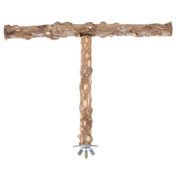 KAKOWELY Branch Bird Perch Wood Parrot Perch Stand Parrot Chewing Toy Parrot Perch Molar Stick Parrot Cage Supply7.87"X6.3"X1.18"