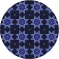 thumbnail image 1 of Ahgly Company Tapis d'Intérieur Lavable en Machine Carré Bleu Nuit, 3 Pieds Carré, 1 of 7