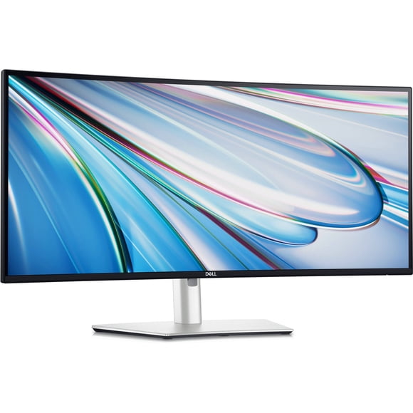 Dell UltraSharp 34" Ultrawide QHD Monitor 3440 x 1440 120Hz Refresh Rate Curved Thunderbolt Hub 3 Years Warranty, Monitor Silver