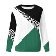 thumbnail image 4 of HKEJIAOI T-Shirts à Manches Longues en Polyester pour Femmes, Imprimé Floral, Col Rond, Hauts d'Été à Manches Longues pour Femmes 2023, 4 of 4