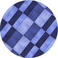 thumbnail image 1 of Ahgly Company Tapis Rond Lavable en Machine Intérieur Transitionnel Bleu Ciel, 6 Pieds Rond, 1 of 7