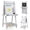 Grey, variant on Costway Foldable Easel for Kids 3-in-1 Double-sided Art Easel with Chalkboard Gray