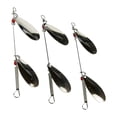thumbnail image 3 of Lucky Strike Baitworks #2 Nickel Double Spinner - Lot de 3 - Cuillère tournante de pêche, 3 of 5