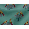 thumbnail image 4 of oneOone Viscose Jersey Fabric Bird & Tree Block Printed Fabric 1 Yard 60 Inch Wide, 4 of 5