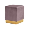 thumbnail image 1 of Meridian Furniture Jax Contemporary Velvet Ottoman/Stool in Pink, 1 of 8
