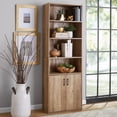 thumbnail image 1 of Mainstays Traditional 5 Shelf Bookcase with Doors, 1 of 8