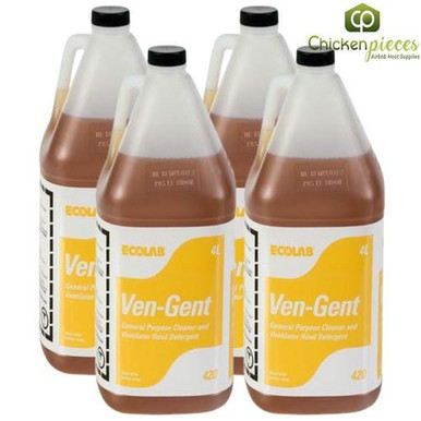 Ecolab Cleaner Degreaser Ven Gent 3.78L/1 Gallon (4/Case)