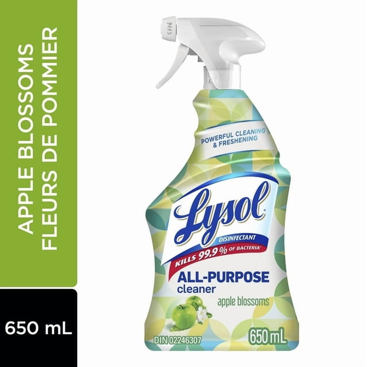 Lysol All Purpose Cleaner, Multi-surface cleaner trigger, Green Apple, Powerful Cleaning & Freshening, 650 mL