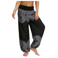 thumbnail image 2 of Pantalons pour Femmes Tendance Pantalons Amples pour Hommes et Femmes Combinaison Imprimée Rétro Pantalons de Yoga Leggings de Yoga pour Femmes en Liquidation, 2 of 5