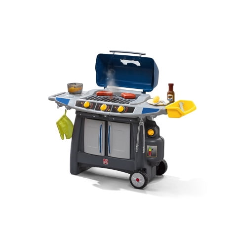 Step 2 Pretend Play Battery Powered Sizzle & Smoke Barbecue Grill w/ Cooking Set