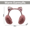 thumbnail image 2 of Fluffy Foldable Earmuffs Plush Winter Ear Warmer for Family, 2 of 5