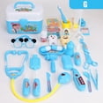 thumbnail image 3 of 1 Ensemble Ensemble de Docteurs pour Enfants Jouet Jeu de Rôle Stéthoscope pour Enfants Garçon Fille Trousse de Jeu Bleu g, 3 of 8