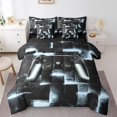 thumbnail image 1 of YST Video Game Bedding Set, 7-Piece, Queen, Black and Grey, 1 of 4