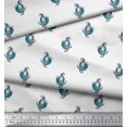 thumbnail image 2 of Soimoi Cotton Duck Fabric Bird Block Print Fabric by The Yard 56 Inch Wide, 2 of 3