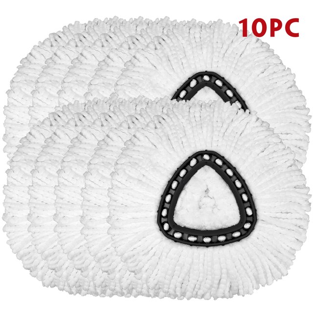 Mop Heads for Vileda/O Cedar EasyWring Spin Mop Microfiber Refill, Easy Cleaning Mop Head Replacement-10Pack