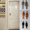 thumbnail image 2 of Lefu 1 Pair Self-adhesive Acrylic Men&Woman WC Door Sign Washroom Signage Sticker, 2 of 4
