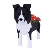 MesaSe Cute Dog Planter Plant Pots Animal Shaped Cartoon Flower Planter  Wooden Succulent Cactus Planter for Garden Flower Cactus Air Plants