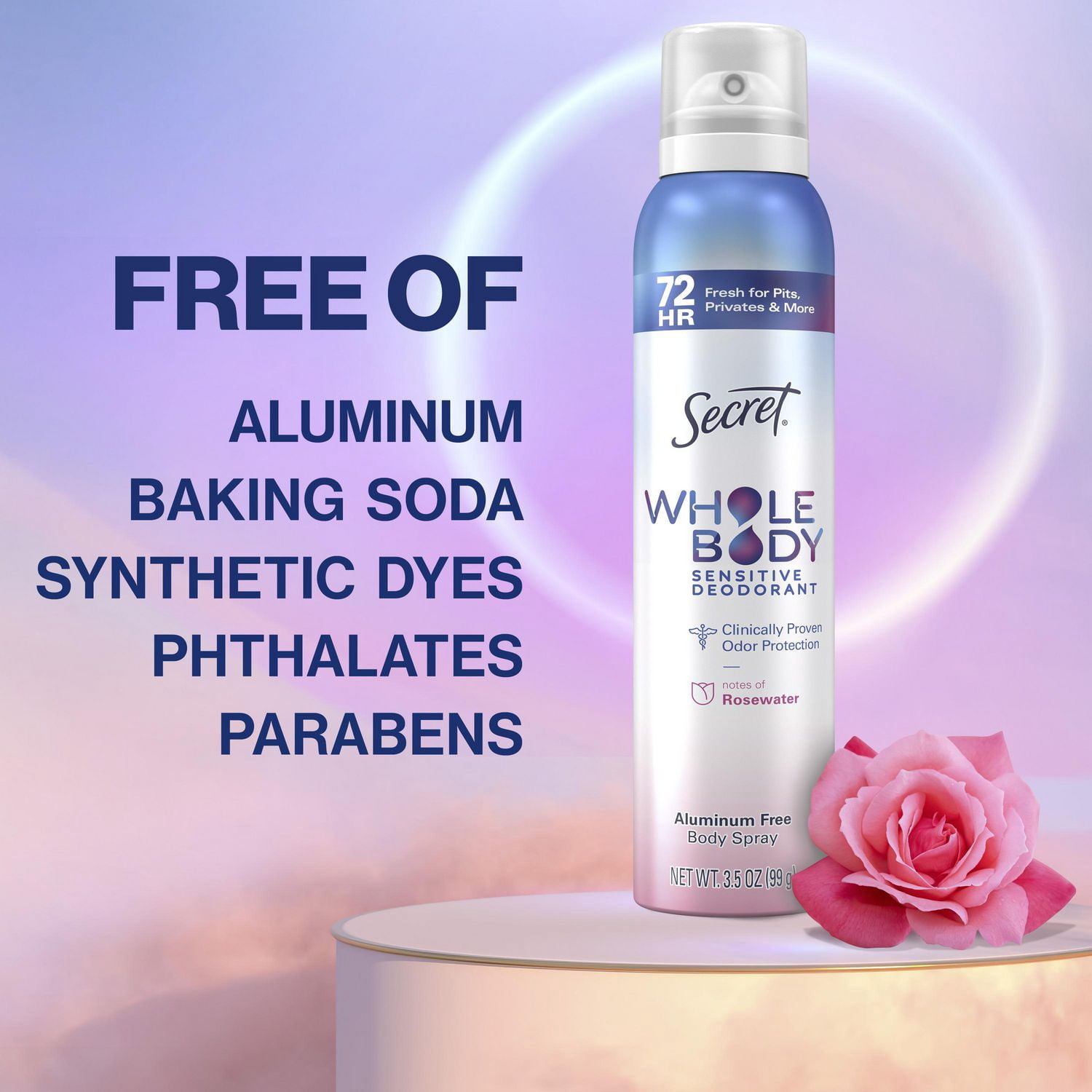 Secret Whold Body Spray, Rose